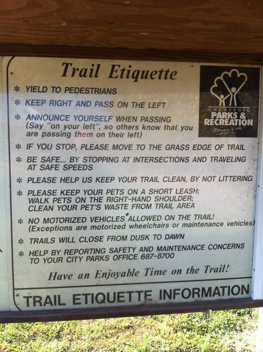 Bike trail etiquette tips